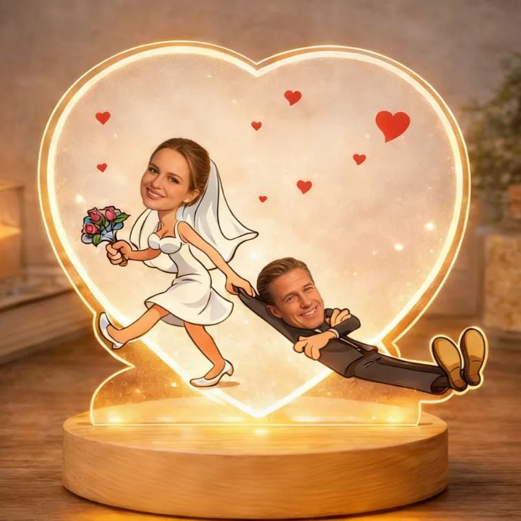 Personalized Just Marry Me Already Quirky Couples Night Light Bedroom Decor Anniversary Gift