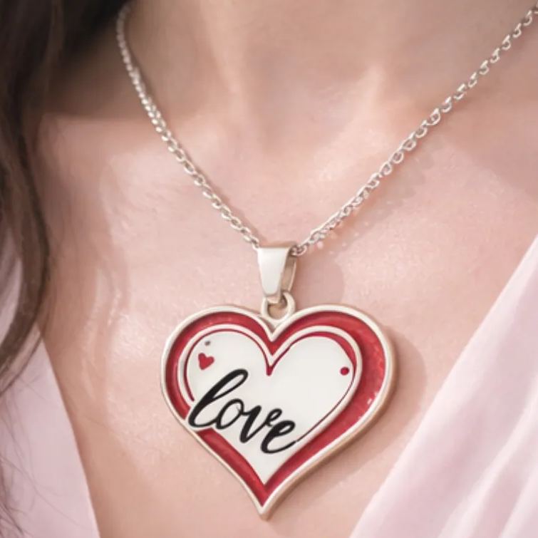 Personalized Sweetheart Love Necklace Custom Name Romantic Holiday Gift for Her