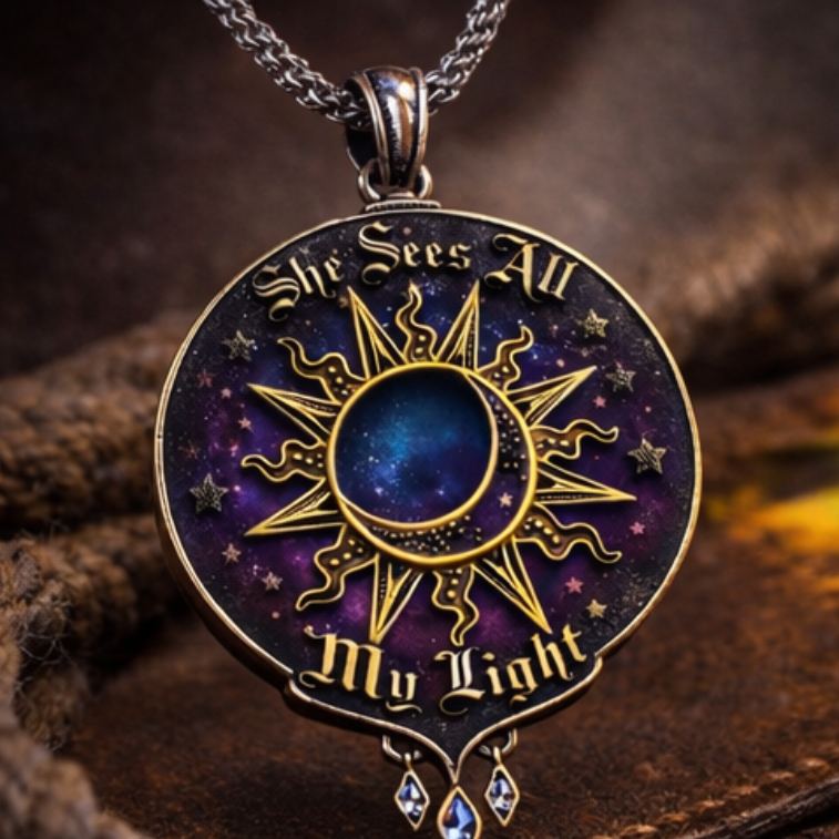 Personalized Matching Magic Moon Star Necklaces Celestial Symbolizing Love Romantic Gift for Couples