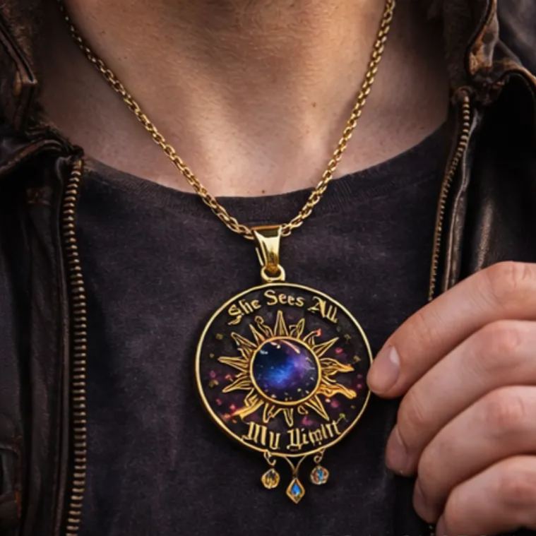 Personalized Matching Magic Moon Star Necklaces Celestial Symbolizing Love Romantic Gift for Couples