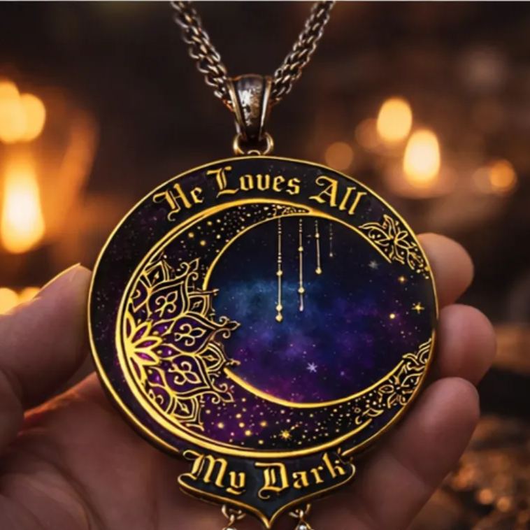 Personalized Matching Magic Moon Star Necklaces Celestial Symbolizing Love Romantic Gift for Couples