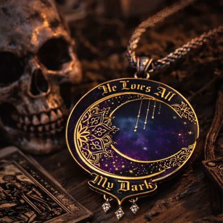 Personalized Matching Magic Moon Star Necklaces Celestial Symbolizing Love Romantic Gift for Couples