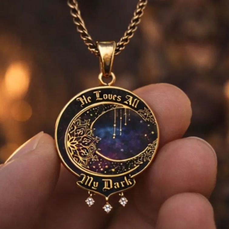 Personalized Matching Magic Moon Star Necklaces Celestial Symbolizing Love Romantic Gift for Couples