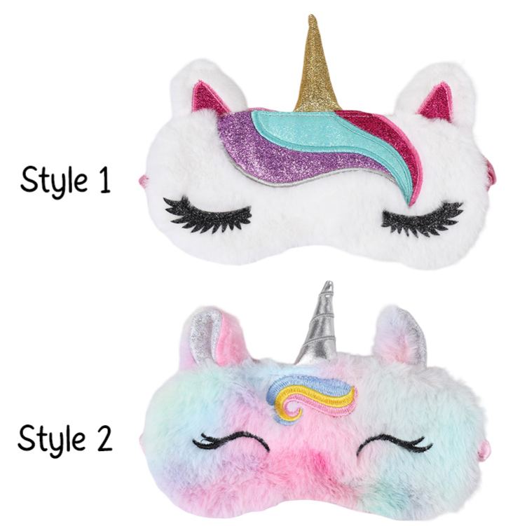 Personalized Magical Dream Horse Theme Custom Name Furry Comfortable Bedtime Girls Eye Mask