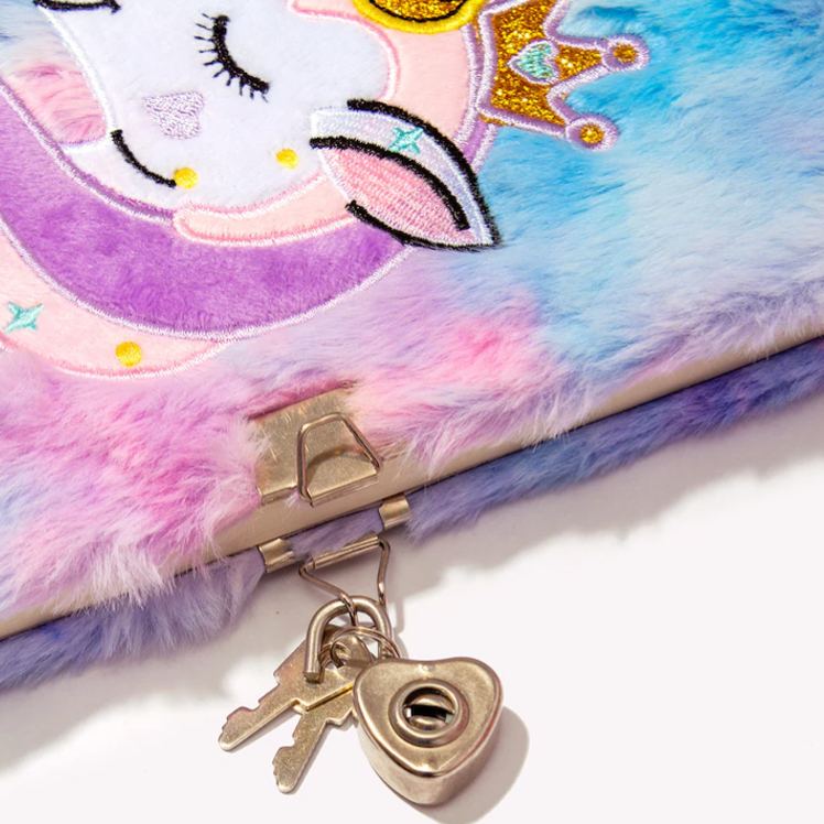 Personalized Magical Dream Horse Theme Custom Name Colorful Furry Kids Writing Journal Notebook