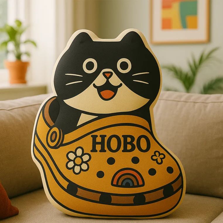 Personalized Throw Pillow for Cat Lover Cute Cat Throw Pillow Custom Throw Pillow with Name Gift for Kids Family Cat Lovers