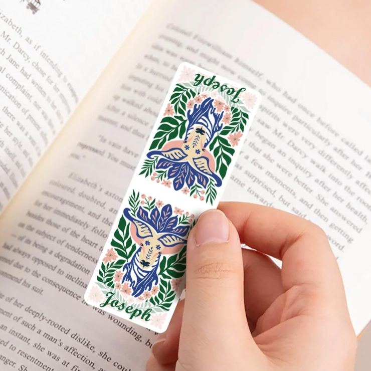 Personalized Multicolor Abstract Animal Illustration Flower Magnetic Bookmark Clip Birthday Gift for Reading Lovers Teachers Students