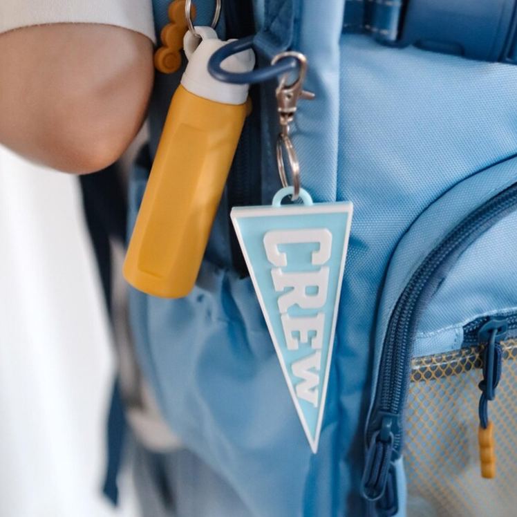 Personalized Bright Custom Flag Name Tag Keychain Great For Backpacks Keychain