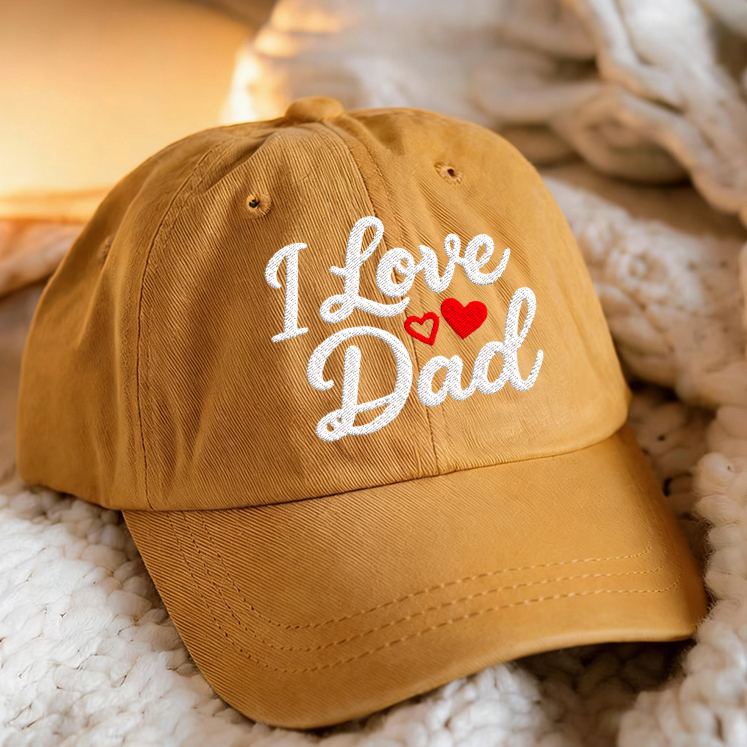 Personalized I Love XX Embroidered Hat Perfect Gift For Family  kid Baseball Cap