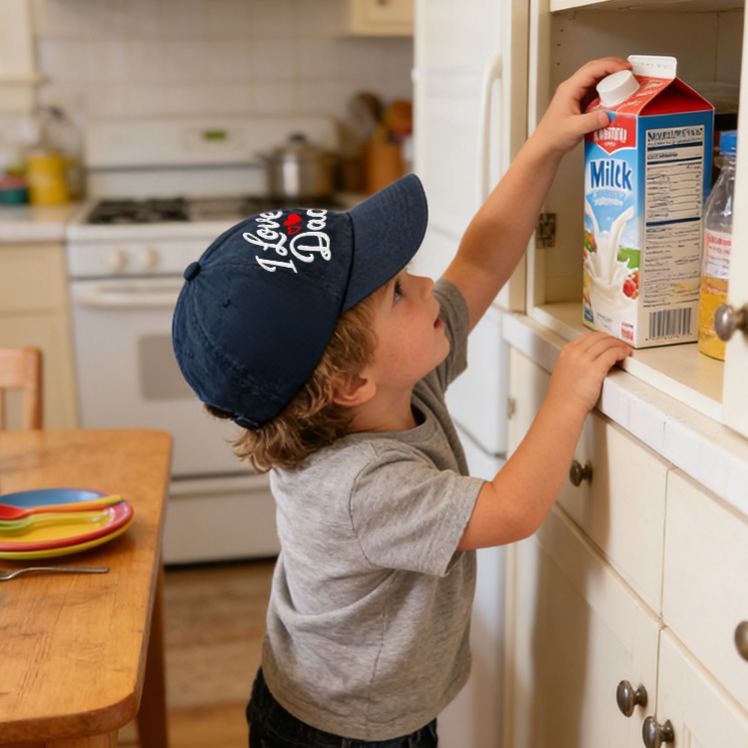 Personalized I Love XX Embroidered Hat Perfect Gift For Family  kid Baseball Cap