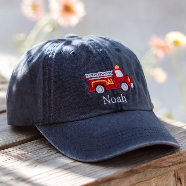 Personalized Adorable Construction Machine Hat For Playtime Adventure kid Baseball Cap