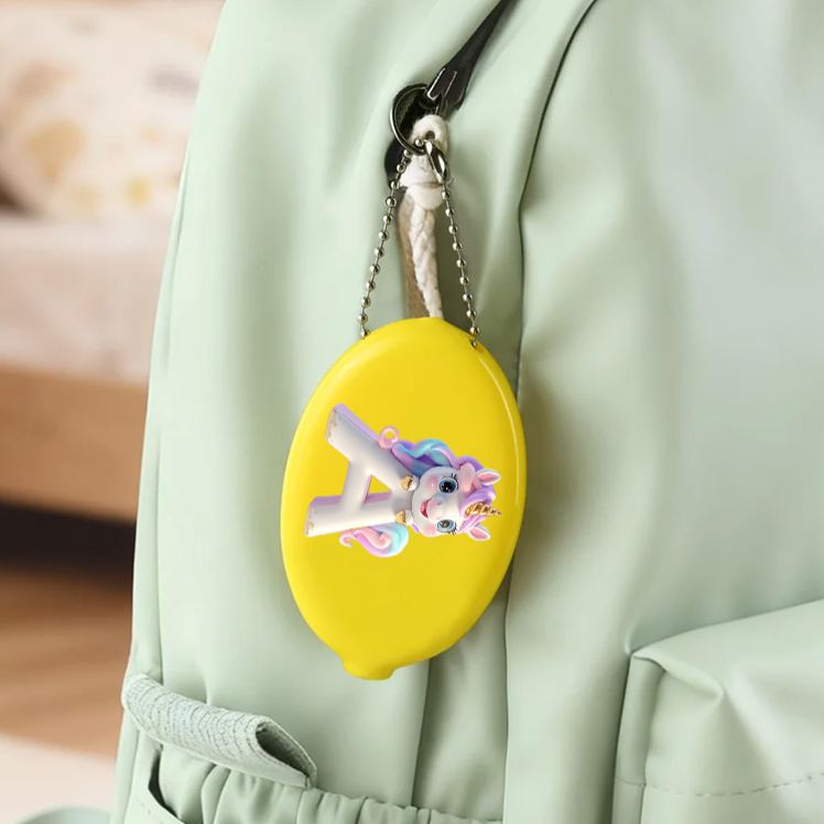 Personalized Magical Dream Horse Initial Holder Ideal For Children Everyday Use Coin Purse