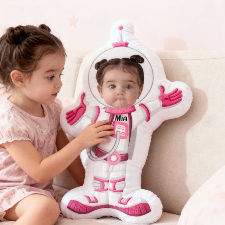 Personalized Rocket Spaceship Name Custom Soft Decorative Gift Space Adventure Style Fun Playful Cozy Kid Room Astronaut Dream Galaxy Star Blastoff Graphic 3D Print Pillow