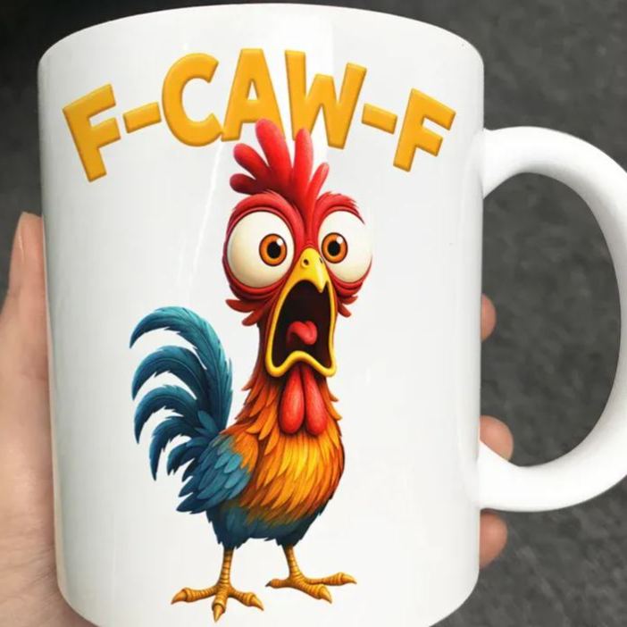 Personalized Funny Chicken F Caw F Mug