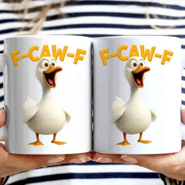 Personalized Funny Chicken F Caw F Mug