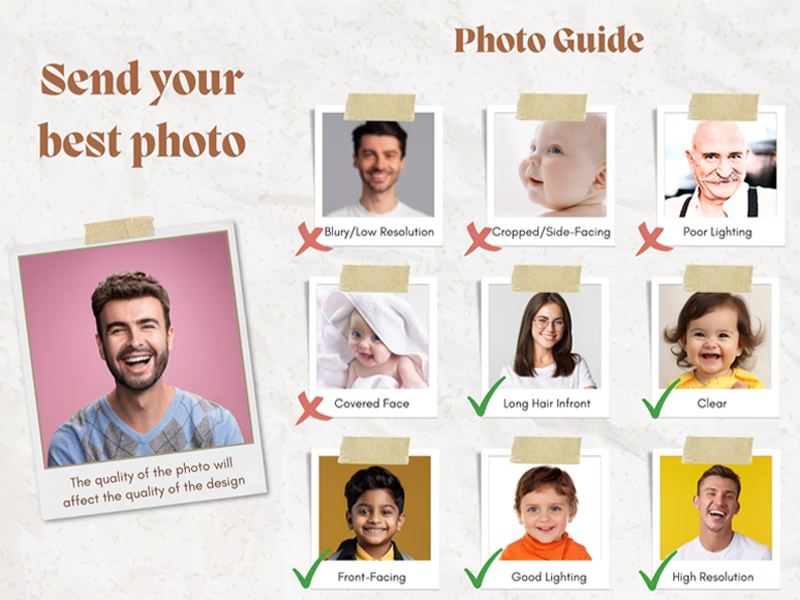 Personalized Girlfriend Wife Face Full Service Open 24 Hours for Her Boxer Briefs Men Underwear with Woman Face Photo Valentines Day Gift for Him