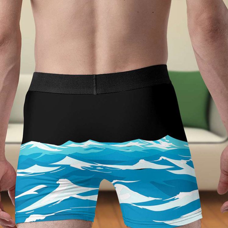 Personalized Girlfriend Wife Face Boxer Brief Men Only Her Can Ride My Shark Underwear with Woman Face Photo Valentines Day Gift for Boyfriend Husband