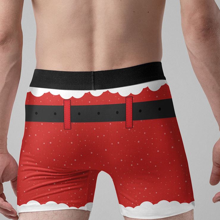 Personalized Men Christmas Naughty List Boxer Briefs with Women Name Men Underwear with Girlfriend Wife Name Xmas Gift for Him Boyfriend Husband