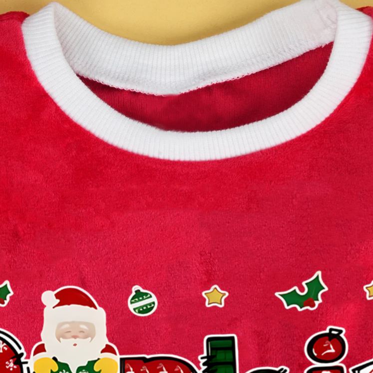 Personalized Baby Girl Name Custom Holiday Outfit Merry Christmas Cute Santa Style Festive Party Adorable Winter Celebration Red Tutu Dress