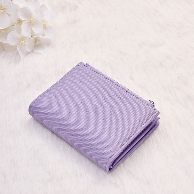 Personalized Elegant Lavender Wallet with Subtle Texture and Custom Name for Stylish and Functional Use Wallet
