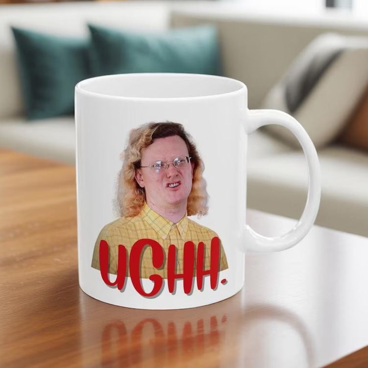 Personalized Relatable Humor Mug with Quirky Character and Bold UGHH Expression for Fun Mornings Mug