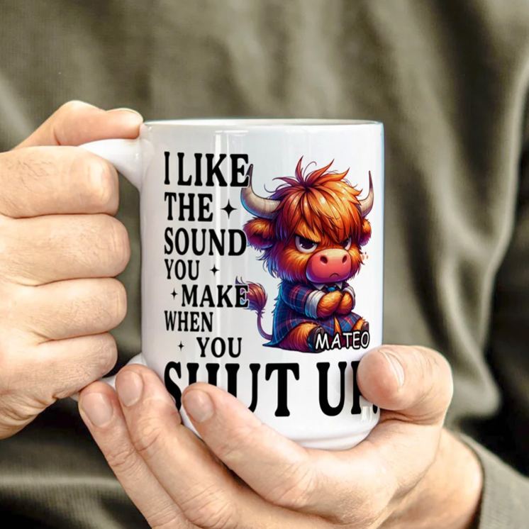 Personalised Venomous Copywriter Grumpy Animals Ceramic Mug with Name Daily Use Birthday Gift for Friends Animal Lovers