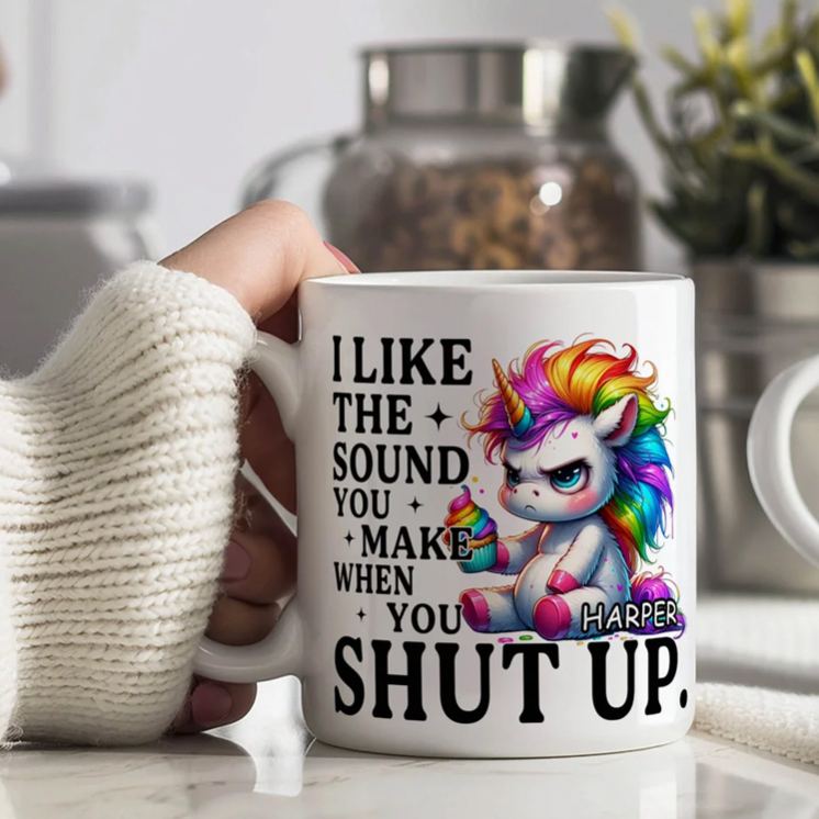 Personalised Venomous Copywriter Grumpy Animals Ceramic Mug with Name Daily Use Birthday Gift for Friends Animal Lovers