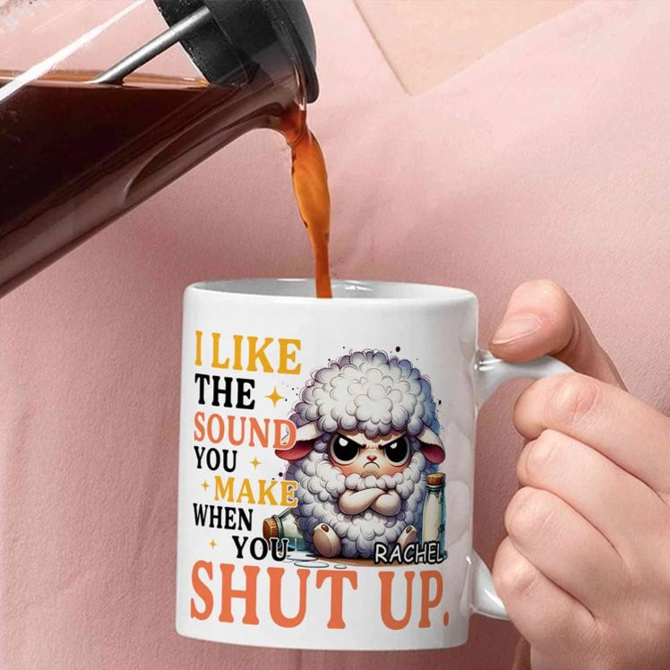 Personalised Venomous Copywriter Grumpy Animals Ceramic Mug with Name Daily Use Birthday Gift for Friends Animal Lovers