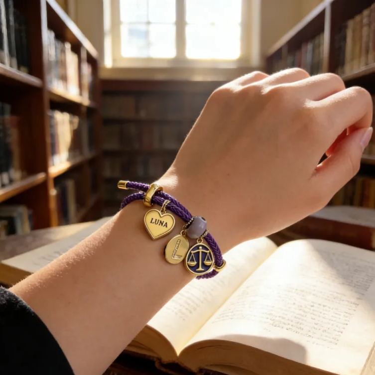 Personalized Zodiac Initials Couple Bracelet Engraved Constellation Charm Gift for Lovers Romantic Connection