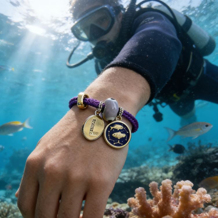 Personalized Zodiac Initials Couple Bracelet Engraved Constellation Charm Gift for Lovers Romantic Connection