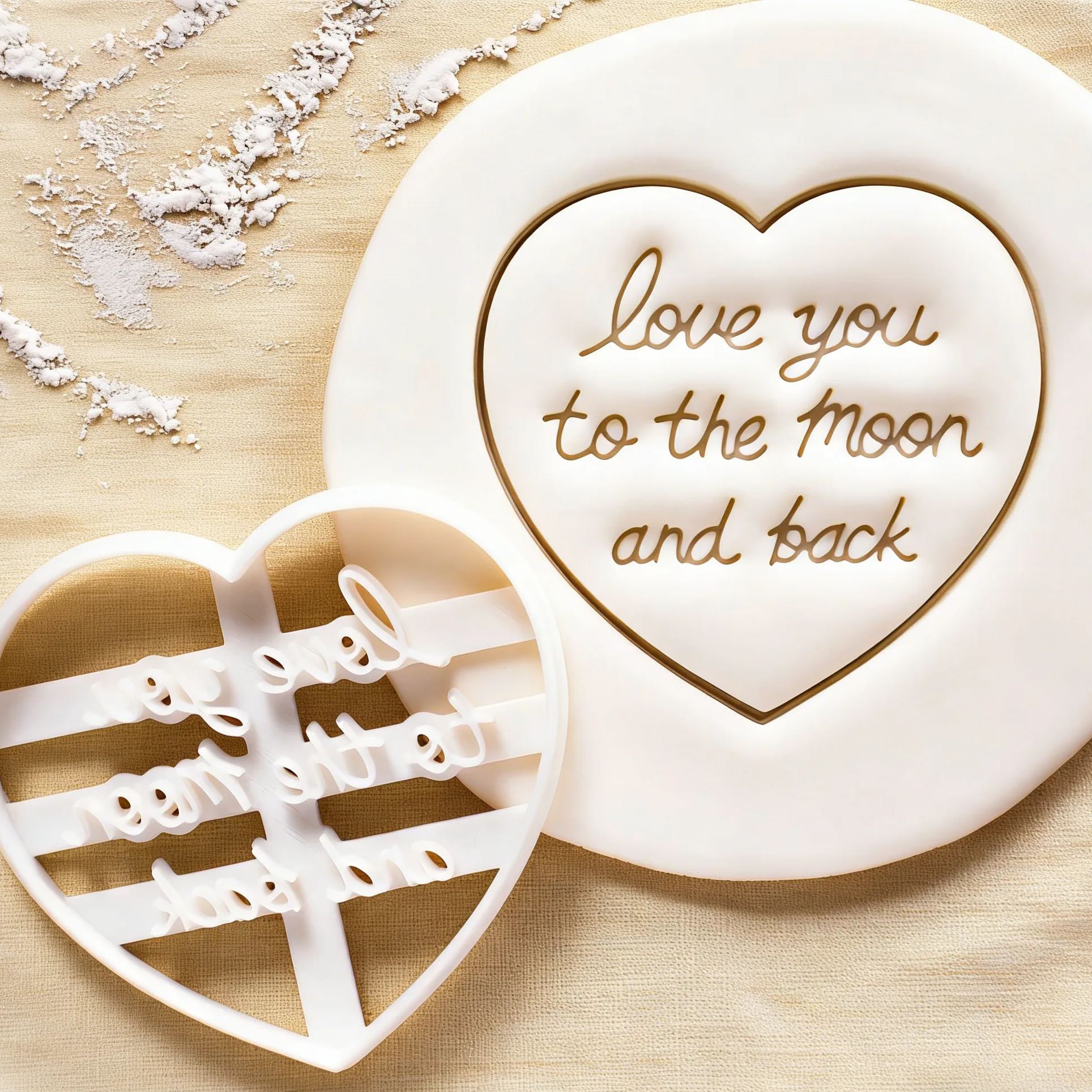 [Copy]Wedding Cookie Cutter Set Bride and Groom Heart Shaped Cookie Molds Perfect for Weddings Engagement Parties Bridal Showers