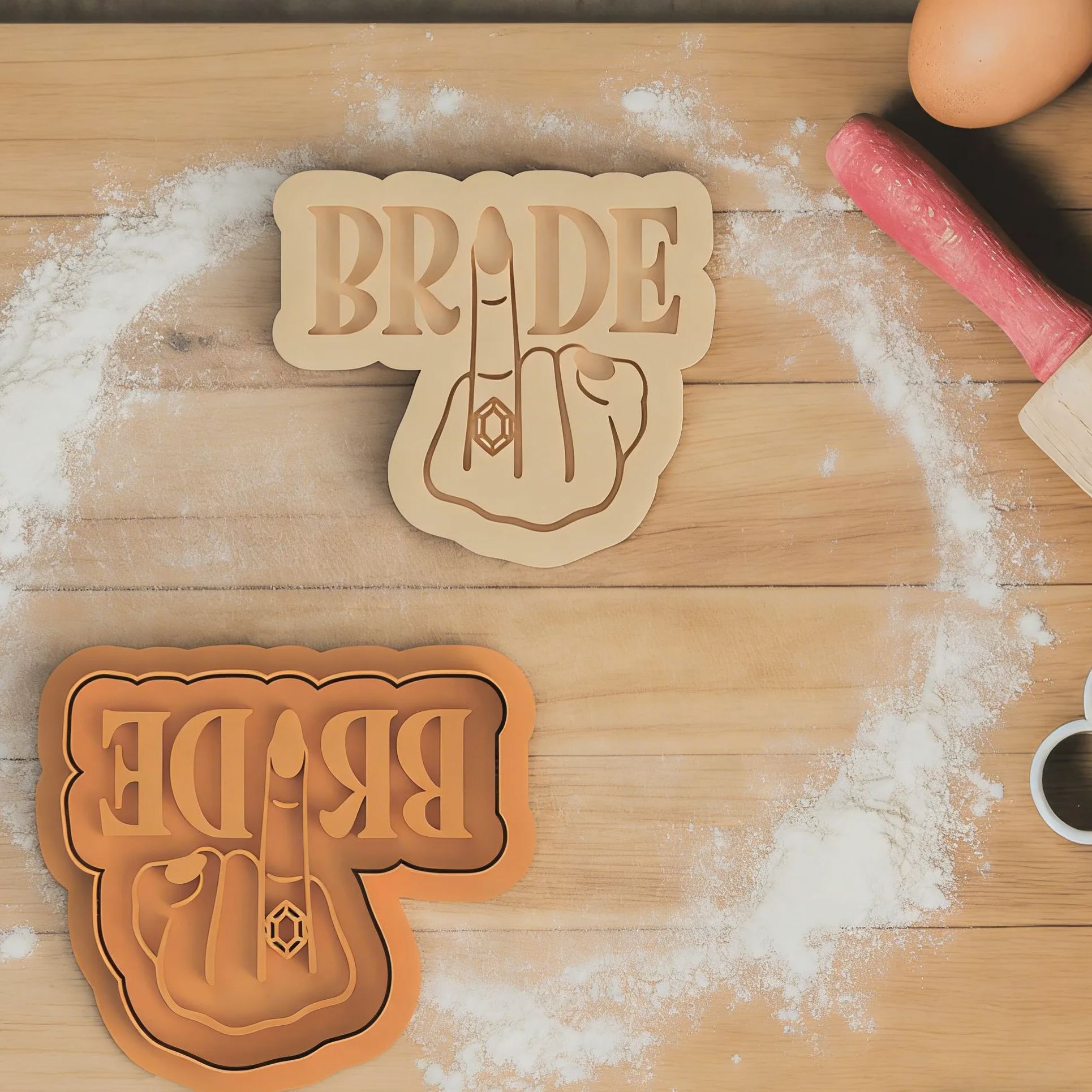 [Copy]Personalized Wedding Cookie Cutter Bride To Be Embosser Molds Perfect for Bridal Showers or Wedding Baking