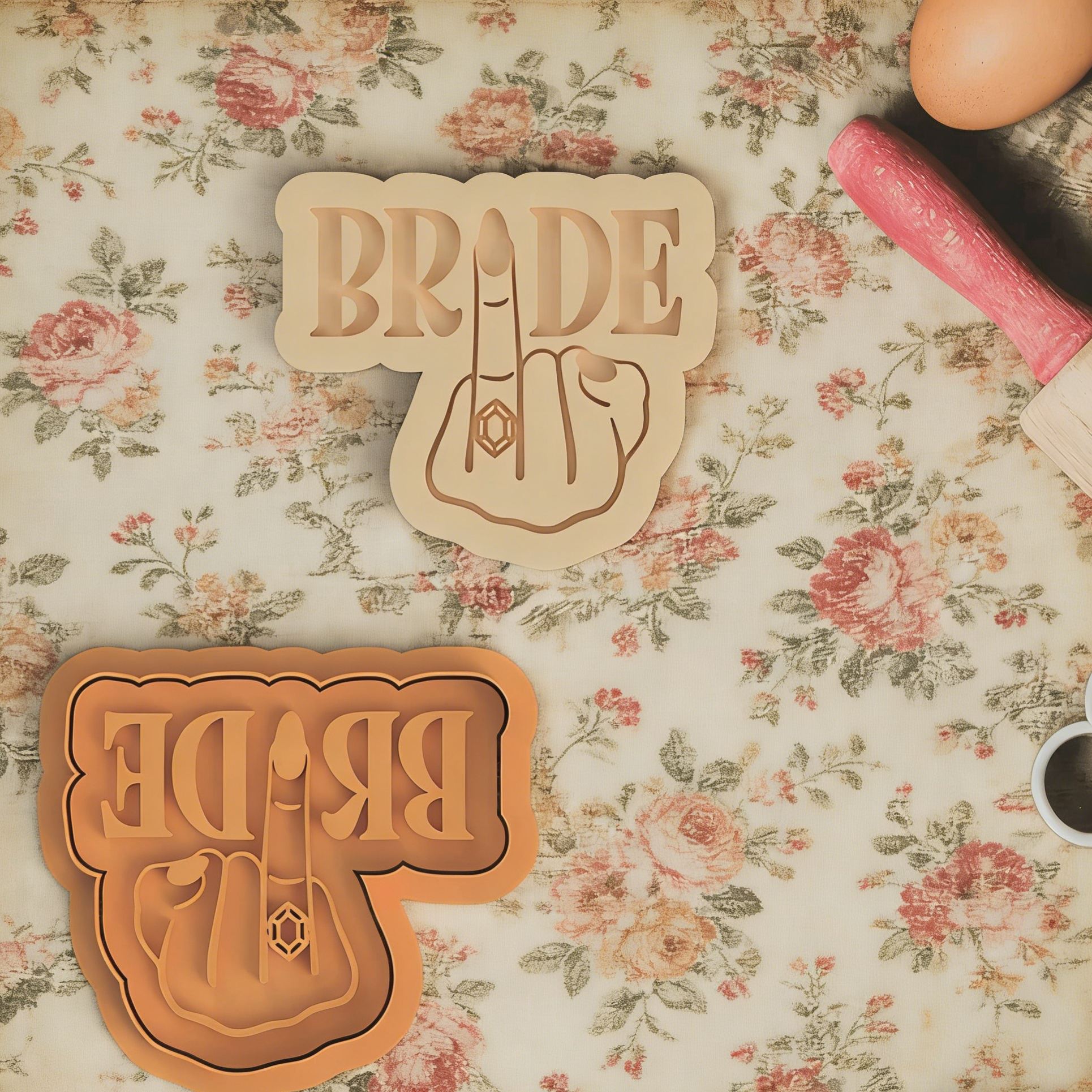 [Copy]Personalized Wedding Cookie Cutter Bride To Be Embosser Molds Perfect for Bridal Showers or Wedding Baking