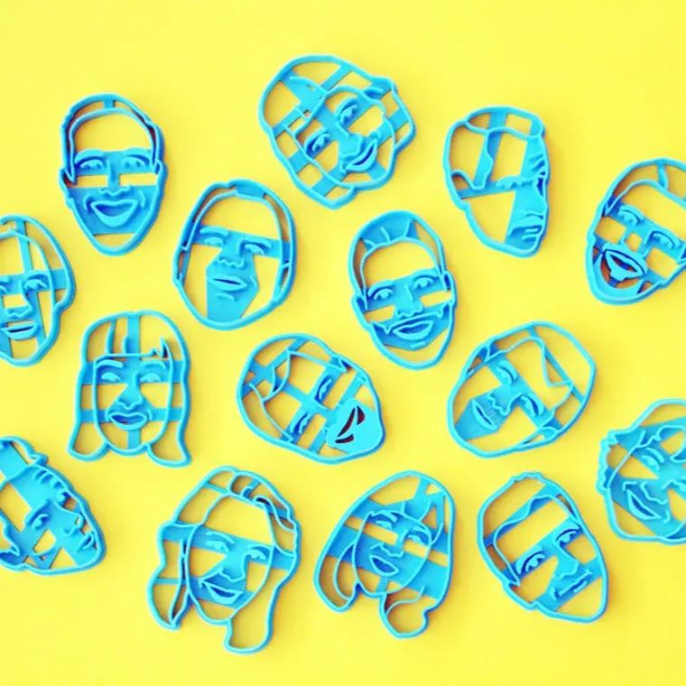 Personalized Couple Face Cookie Cutter Custom Photo Baking Accessory Gift For Anniversary And Wedding Couples