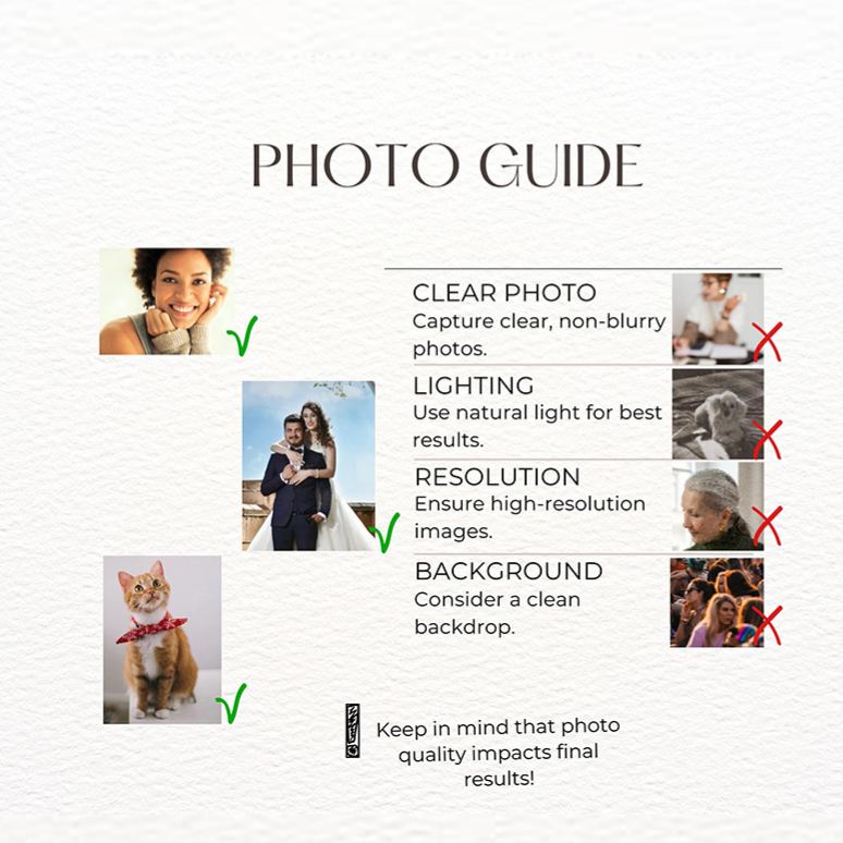 Personalized Portrait Photo Stamp Custom Face Rubber Stamp Couple Family Pet Design Perfect for Gifts Scrapbooking or Creative Decoration