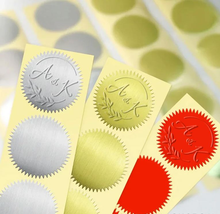 Personalized Wedding Book Embosser Stamp with Initial and Name Wedding Gift for Couples Newlyweds