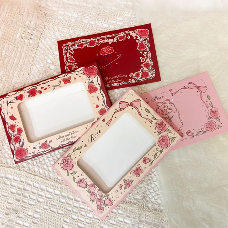 Rose Burning Greeting Card Envelope Surprise Flame