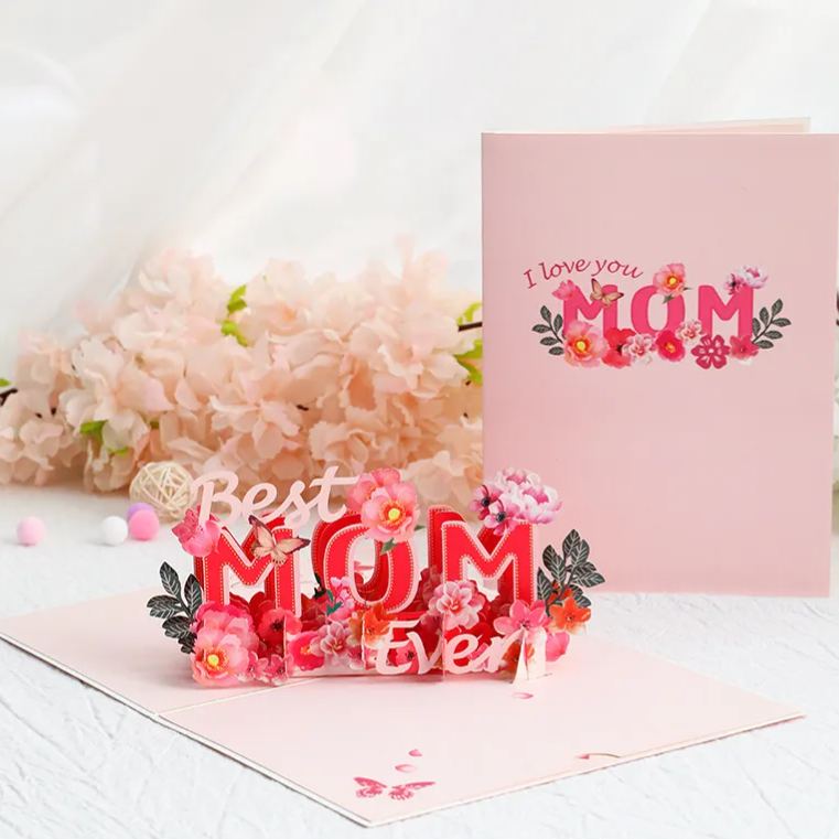 3D Pop Up Greeting Card for Mom Birthday Card for Mum Special Greeting Card for Mother Gift for Mum Birthday