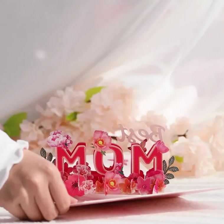 3D Pop Up Greeting Card for Mom Birthday Card for Mum Special Greeting Card for Mother Gift for Mum Birthday