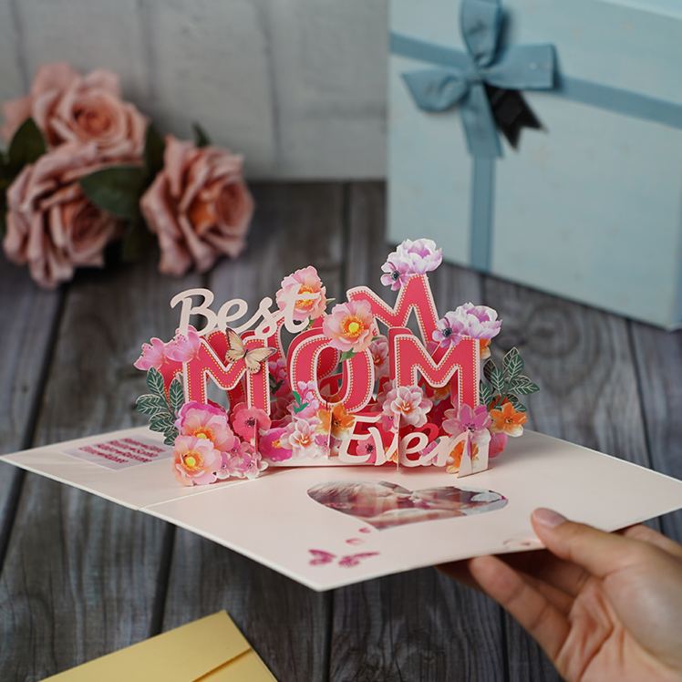 3D Pop Up Greeting Card for Mom Birthday Card for Mum Special Greeting Card for Mother Gift for Mum Birthday