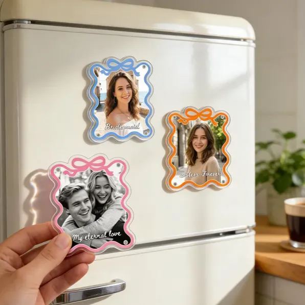 [Copy]Personalized Photo Fridge Magnet Custom Cutout Shape Acrylic Magnet from Photo for Family Pet and Sentimental Gift Ideas