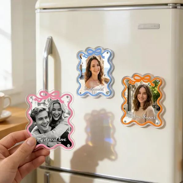 [Copy]Personalized Photo Fridge Magnet Custom Cutout Shape Acrylic Magnet from Photo for Family Pet and Sentimental Gift Ideas