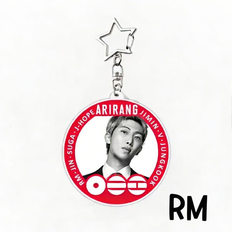 Kpop World Acrylic Logo Pendant Cute Travel Bag Charm Creative Gift for Kpop Lovers Unique Accessory Kpop Fans Keychain