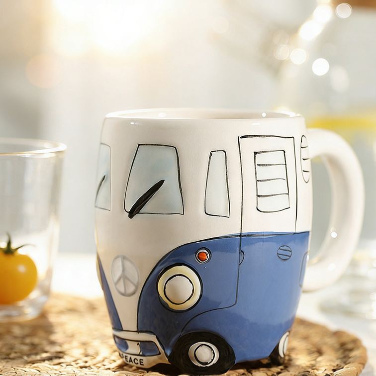 Personalized Camper Van Mug Custom Outdoor Camping Lover Mug Gift for Outdoor Adventure