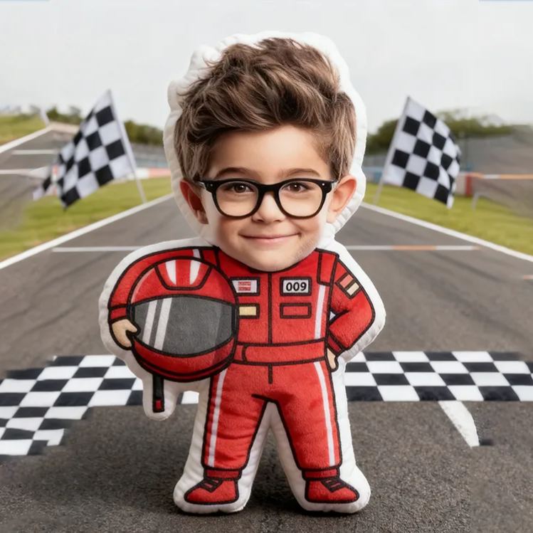 Personalized Racing Driver Pillow with Custom Photo Graphic 3D Print Pillow 