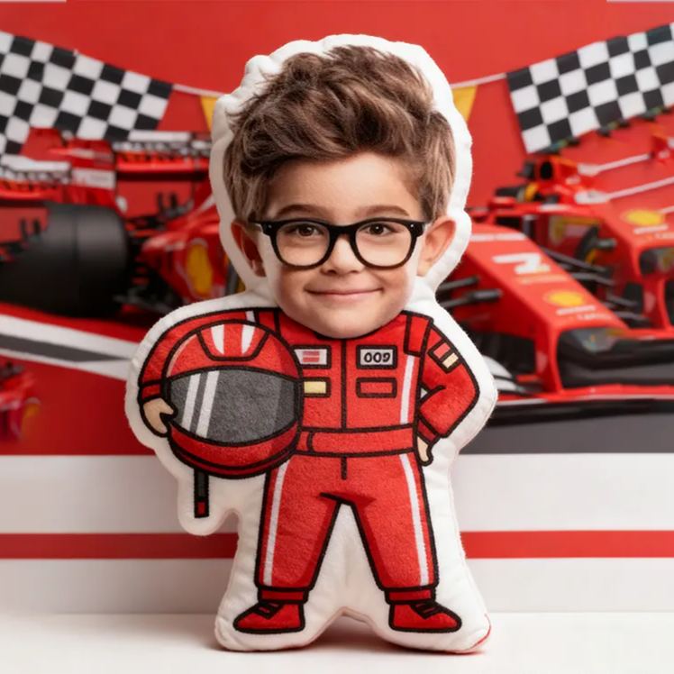 Personalized Racing Driver Pillow with Custom Photo Graphic 3D Print Pillow 