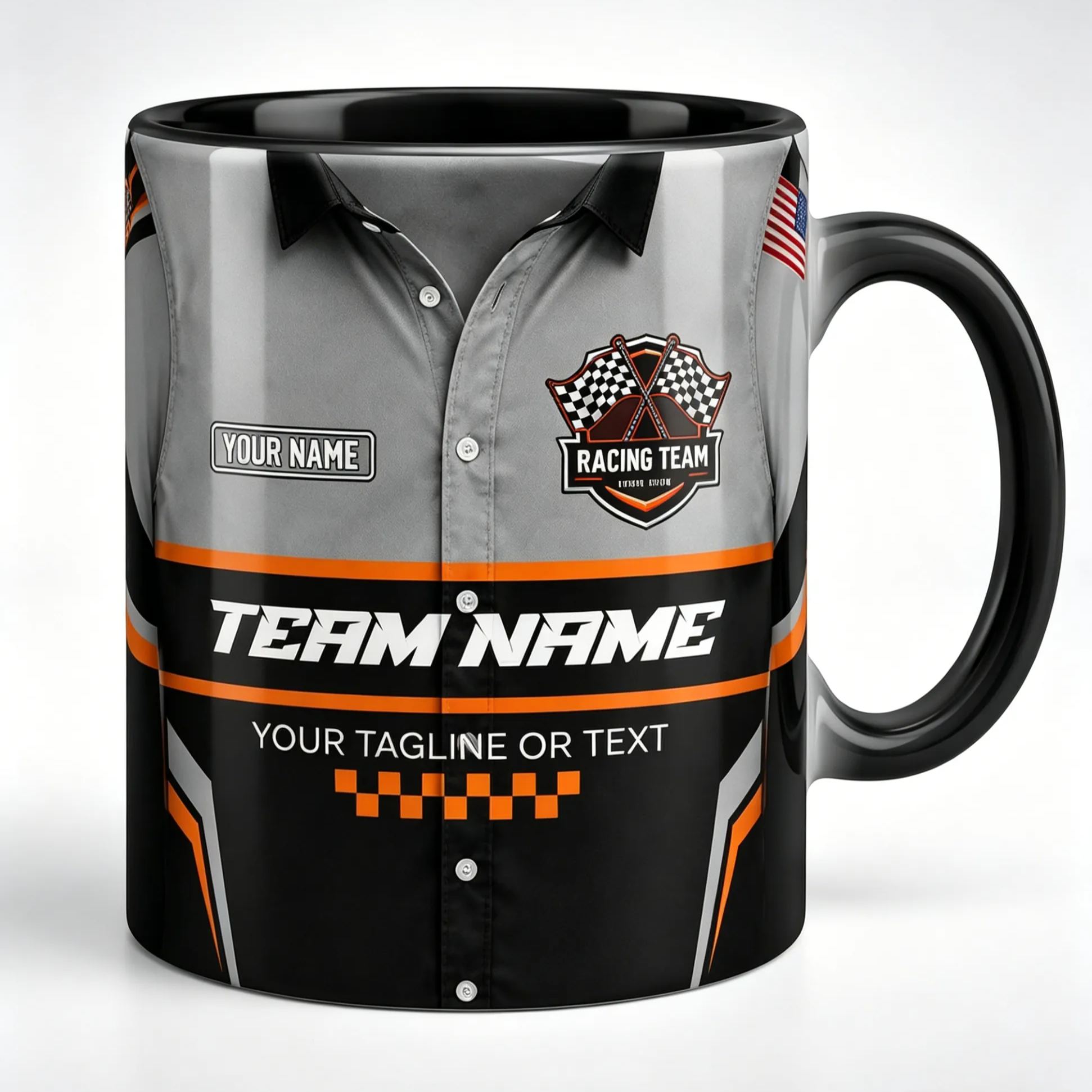[Copy]Personalized Racing Driver Photo Mug Custom Name Race Car Coffee Mug For Men