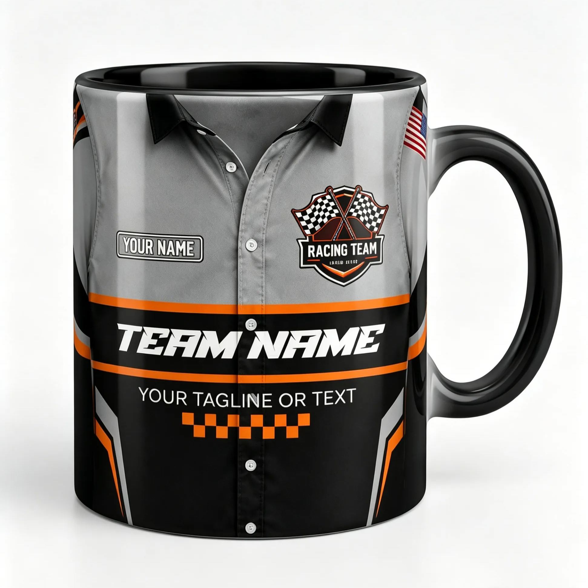 [Copy]Personalized Racing Driver Photo Mug Custom Name Race Car Coffee Mug For Men