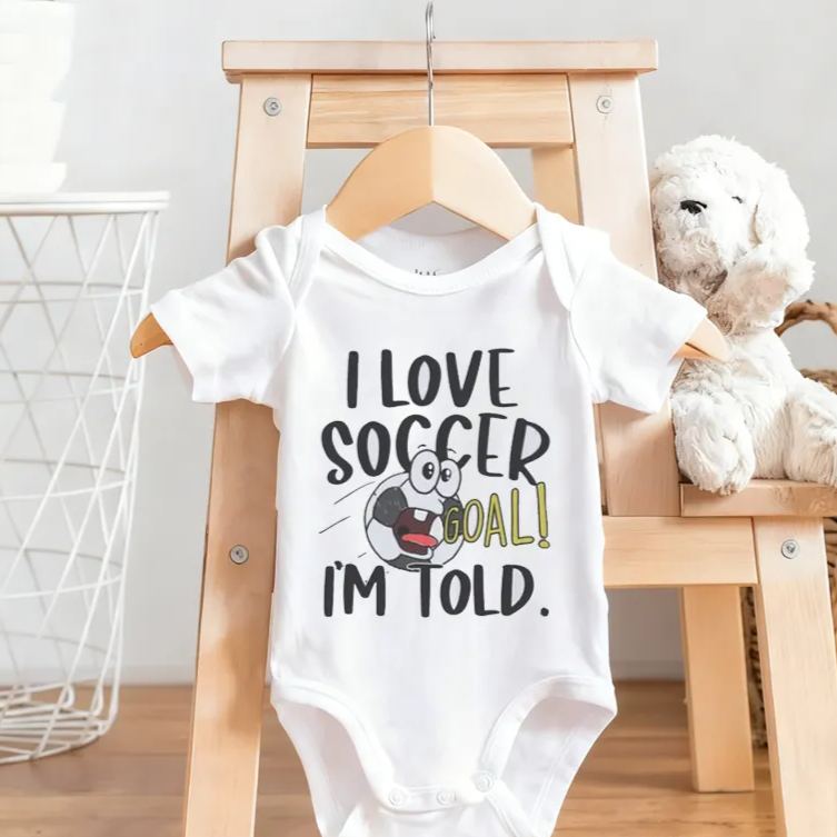 Personalized I Love Basketball I'm Told Baby Bodysuit Baby Romper Sports Baby Gift