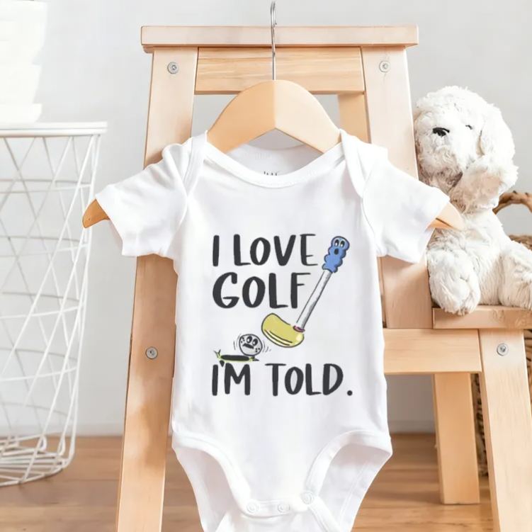 Personalized I Love Basketball I'm Told Baby Bodysuit Baby Romper Sports Baby Gift